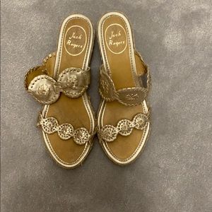 Gold Jack Rogers Size 8